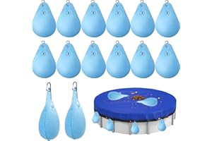 DONGZQAN Poolabdeckung Gewichte Wassersack, 14 Stück Wasserbeutel für Pool, Pool Abdeckung Winter Ausrüstung, Pool Wandtaschen,Schwimmbadabdeckung Hängende Tasche, Für Poolabdeckung