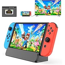 RREAKA 6 in 1 Switch Dock for Nintendo Switch OLED TV Adapter