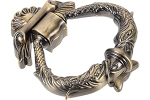 Gadpiparty Aldaba De Puerta Vintage De Aleación De Zinc Para Puerta De Entrada Metalica Exterior Aldaba Decorativa Resistente 4.72X4.13 Pulgadas