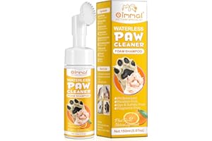 JSBNQRMZ Paw Cleaner For Dogs And Cats,150 Ml Clean Paws No-Rinse Foaming Cleanser,Dog Paw Brush Paw Scrubber,Travel Friendly Paw Cleaner For Dogs Defeat Muddy Paws On The Go