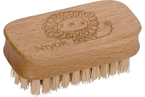 ‎NIYOK Niyok® Handwaschbürste für Kinder • Kinder Nagelbürste aus FSC-Buchenholz mit weichen Naturborsten (Vegan) • Hochwertige Waschbürste für gründliche Reinigung • Fingerbürste Kids