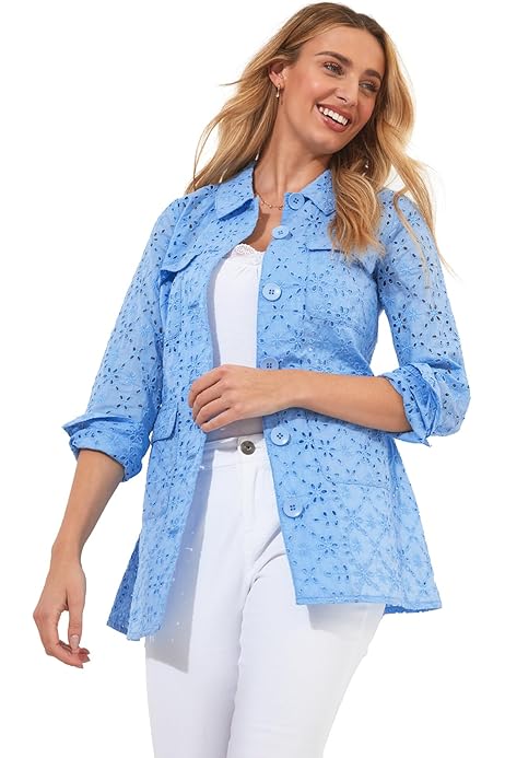 Blazer Donna Allegra K - Giacca Ufficio Aperta In Poliestere 100% - Foto 7