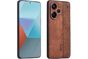 XINYEXIN Funda para Xiaomi Redmi Note 13 Pro Plus 5G (Pro+ 5G), Ultradelgado Antideslizante Antichoque Carcasa, Funda Protectora de Cuero Vintage - Marrón