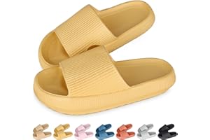 DOUUCO Cozislides Original Slippers Damen Herren Cloudyzz Schlappen Cosify Wolkenschuhe Airfoot Hausschuhe Badeschlappen Gummi Rutschfeste Pantoletten Offener Zehentranner Sandalen Damen Sommer