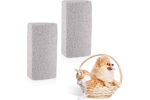 SUWIWKKOA 2 Pieces Pet Hair Removal for Pet Hair Pumice Stone Foot Care Tool Callus Remover Pet Hair Remover Carpet Dog Fur Removal Tool for Couch Bed Linen Furniture