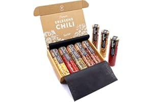 ‎TIMBER TASTE TIMBER TASTE® Scharfes Chili Gewürze Geschenkset Frauen & Männer [BIS 700000 SCOVILLE] - 5 handverlesene Chilis - Chili Gewürze Geschenke Set Weihnachten Papa & Mama - Weihnachtsgeschenke Set Männer