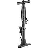 Ultrasport Luftpumpe für Fahrrad und Auto, Standpumpe mit Manometer, praktische Luftstandpumpe für gängige Autoventile und Fa