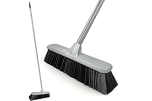 TDBS THE DUSTPAN AND BRUSH STORE Sweeping Brush Indoor - Durable Floor Brush Indoor Broom with Durable Bristle Broom, Laminate Sweeper with Strong Handle, For Cleaning Kitchen Bedroom Laminate Wood Tile etc