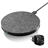 Wefunix 15W Caricatore Wireless Caricabatterie USB C+Adattatore QC3.0 Wireless Ricarica Rapida compatibile con LG iPhone 15 1