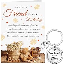 Tenare Bear Geschenkset Für Freunde – Inkl. Geburtstagskarte, Schlüsselanhänger & Umschlag (lustiges Freundschaftsgeschenk)