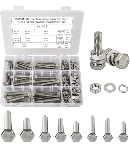 TERF® Viti M6 X 8 Mm Con Testa A Bottone Esagonale Ad Alta Resistenza Di - Foto 11