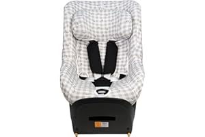 JYOKO Kids Funda de algodón para Silla de Coche Compatible con Maxi Cosi Mica Eco I-Size (Picnic Vichy)