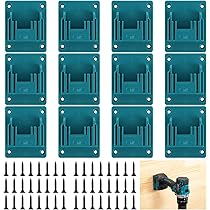 Lot 4 Supports Muraux Pour Perceuse GNHG | Compatible Makita 18V/20V/40V | Avec Vis, Installation Facile