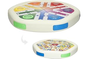 COLORBABY Juego parchís y oca automático, 2 en 1, Dados automáticos, 2-6 Jugadores, Juguetes clásicos, Juegos de Mesa, +4 años (47948)