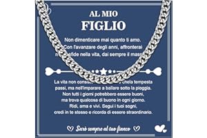 CheersLife Idee Regalo Uomo Collana per Lui Regalo per Figlio Collana Regalo Fidanzato Marito Figlio Idee Regalo San Valentino Regalo Uomo Compleanno Fidanzato Anniversario Regalo Collana Uomo