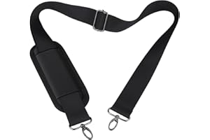 Lydonberg 56 inch Adjustable Shoulder Strap with Metal Swivel Hooks, Universal Replacement with Non-Slip Detachable Padded for Laptop Messenger Bag/Shoulder Bag/Briefcase