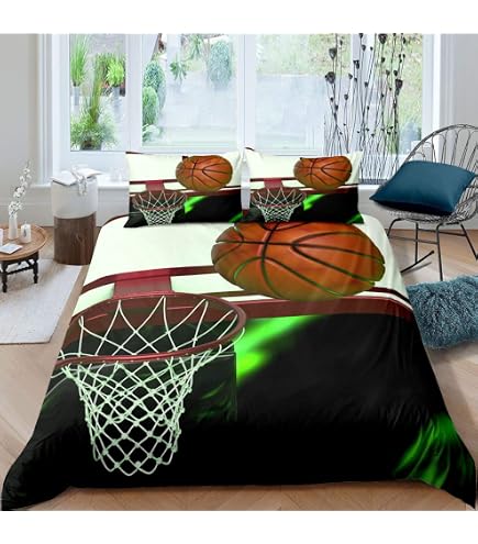 Meet Copripiumino Lebron James Basket – Cotone E Microfibra, Stampa 02, Taglia Matrimoniale 200x200cm Con 2 Federe 75x50cm