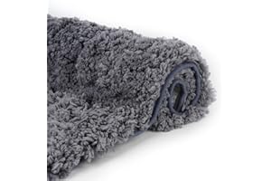 Sheepping Alfombrilla de baño Antideslizante para bañera y Lavabo, Lavable a máquina, Alfombrilla de baño para baño (Gris, 50 x 80 cm)