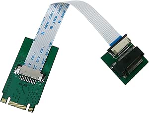 M2 riser extender adapter - With 3 ribbons : 10cm, 20cm, 25cm - For SATA M.2 SSD