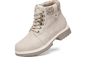 ANJOUFEMME Frauen Wandern Schnee Winterstiefel - Damen Trekking Walking Stiefel Wasserdicht Camping Backpacking Outdoor Schuhe