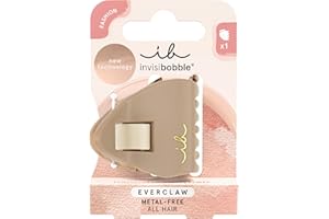‎INVISIBOBBLE invisibobble EVERCLAW S Too Faced (1 Stück) – Kleine, metallfreie Haarklammer mit Matt- & Glanz-Effekt – Für Damen, Friseur & Alltag – Vielseitige Alternative zu Haarspangen in Marmoroptik