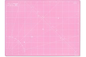 Elan Tappetino da Taglio A2 Rosa, Piano da Taglio 45x60 cm, Tappetino Autorigenerante a 5 Strati, Tappeto Antitaglio PVC Riciclato, Cutting Mat A2