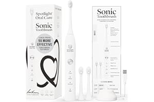 Spotlight Oral Care Sonic Electric Toothbrush - Made by Dentists | Removes 9× More Plaque Than A Manual Brush | Up to 70-Day Battery | Multi Award Winning | Premium Oral-Care Electric Toothbrush