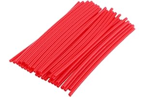 Couvre Rayon,Fydun 36 Pièces Vélo Parlé Peaux Jantes Roue Garniture Enveloppe Couverture Décoration Protecteur Tuyau Moto Motocross Pit Dirtbike(Rouge)