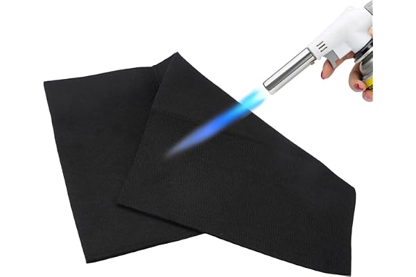 50 x 30 cm värmeskyddsmatta, värmebeständigt underlag upp till 800 °C | Kolfilt brandskyddsmatta, säker brandskyddsmatta, brandsäker matta för bord för svetsning, gasspisar, små apparatbas