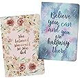 LAURET BLANC Notebook Journal - A5 Size, 144 Ruled Pages each, 80 GSM Natural Shade, Paperback, Pack of 2