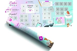 Benbridge, Calendario Gravidanza da Grattare Dolce Attesa, Calendario da Grattare con Tappe Gravidanza, Idea Regalo per Future Mamme, Dimensioni 100 x 40 cm Multicolore