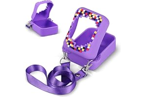 Huiguli Étui en Silicone pour Bitzees Jouet Numérique, Couverture intégrale Silicone Coque pour Bitzee, Motif Coloré Silicone Bitzee Pochette, Violet pour Le Jouet Interactif Bitzee Digital Pet
