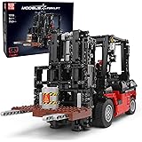 Mould King 13106 Technik Carrello Elevatore, 1719 Pezzi Carrello Elevatore Telecomandata con 2 Motori, Modello da Costruire, 
