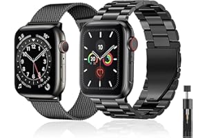 baklon 2 Piezas Compatibles con Correa de Reloj Apple 38/40/41/42/44/45/49mm, Correa Deportiva de Dcero Inoxidable de Repuesto Compatible con iWatch Serie SE/SE2/Ultra2/Ultra/9 8 7 6 5 4 3 2 1