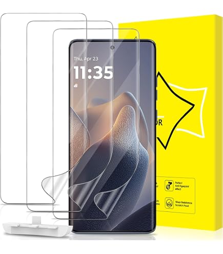 QZJinch 6 Pellicole In Vetro Temperato Per Moto G86 – 3 Per Schermo + 3 Per Fotocamera, 9H, 2.5D
