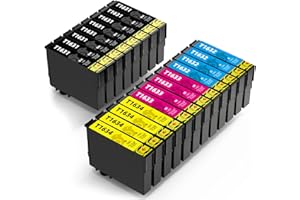 Q-image 16XL Cartuchos de Tinta Compatible con Epson 16 XL para Epson Workforce WF-2510 WF-2630 WF-2650 WF-2760 WF-2530 WF-2520 WF-2540 WF-2750 WF-2660 (20 Paquetes)