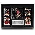 HWC Trading A3 FR Michael Jordan Gift Signed Large Framed A3 Printed Autograph Chicago Bulls Gifts Photo Display