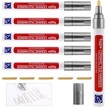 3 Stück Fugenstift Grau – Wasserfester Fugenmörtel-Stift, Für Fliesenreparatur In Bad & Küche