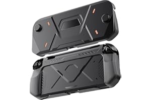 FIWWAT Protective Case for Nintendo Switch 2 2025, PC Front Cover + Soft TPU, 360° Protection Shell Switch 2, Anti-Scratch, Ergonomic Grip Design, Easy to Install (Nero)