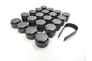 Partsdealers Radmutternabdeckungen für Opel Astra J K Zafira C Mokka X Insignia B Crossland Grandland 2010-2020 19mm x 20 (dunkelgrau)