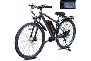 TIGUOWISH Cheevalry Vélo Électrique Homme - VTT Électrique Adulte Batterie Amovible 48V - Moteur sans Balais - Pneus 29 Pouces - Autonomie 40-50km