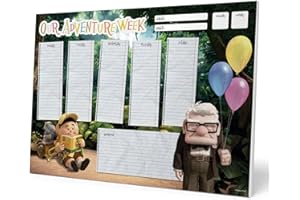 Grupo Erik: Planning da Tavolo A4 Pixar Up, Planner settimanale con 54 fogli a strappo, 21 x 29,7 cm, Agenda Organizer, To Do List Planner, Planner settimanale da scrivania