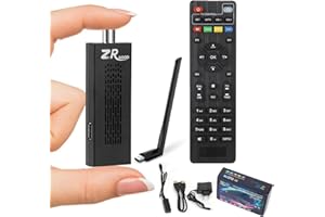 CUNSIEUN Decodificador TDT HD with USB WiFi,Sintonizador TDT HD,Descodificador Digital para TV 2024,Decodificador DVB-T2,HD 1080P H265 HEVC Principal 10 bit,Soporta ETHERNET/USB WiFi/Proyector/Dolby/PVR