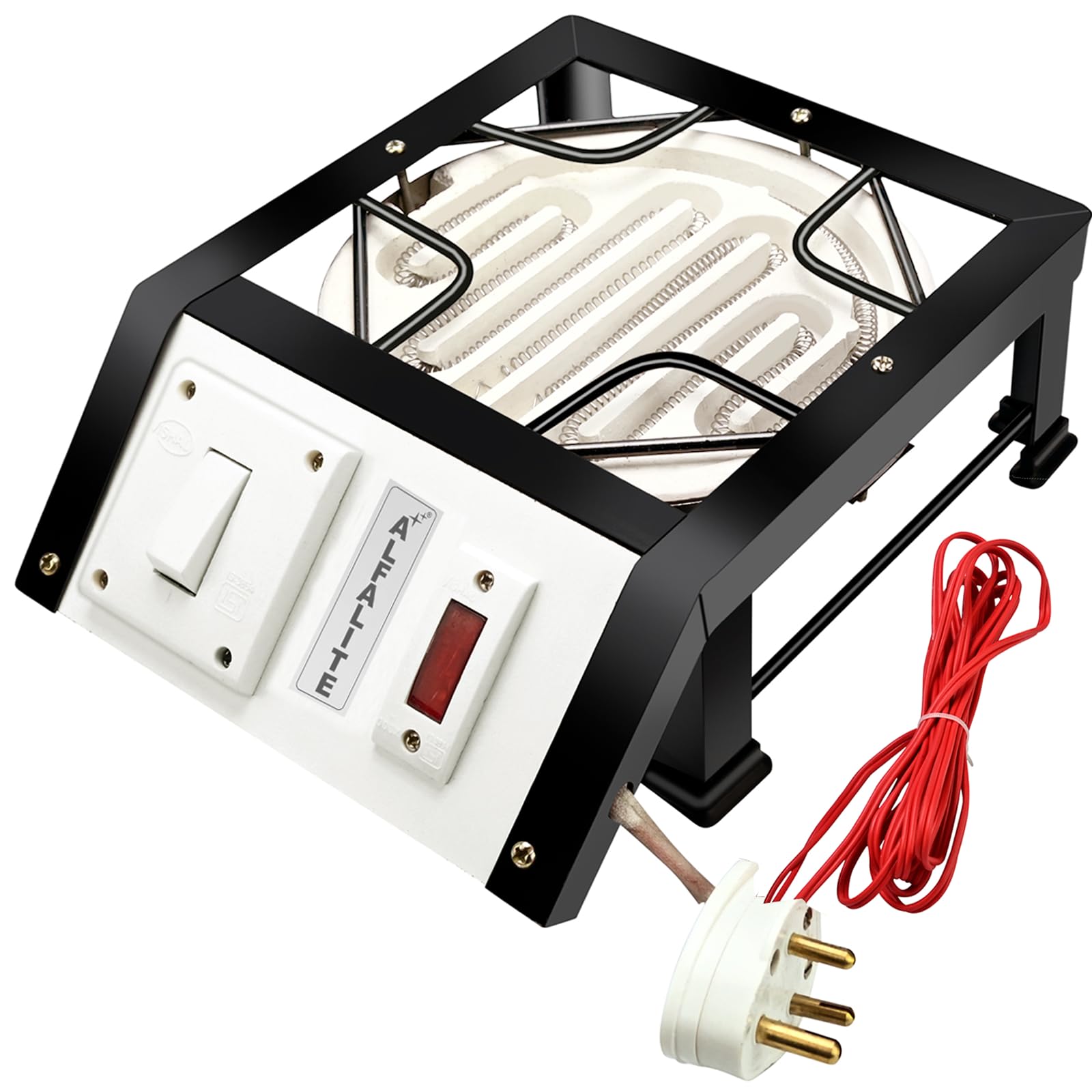 ALFALITE 1500W R-BLACK Electric Cooking Heater (1 Burne)