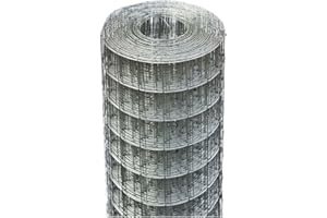 EACOMMERCE Rete Recinzione Elettrosaldata Metallica Zincata o Plasticata VERDE maglia 50X75 mm Rotolo 25 mt (ZINCATA, H: 200 CM)