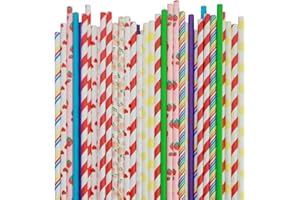 LIERFIS 50 bastoncini di zucchero filato, 30 cm, colori casuali, cannucce di carta per compleanni, matrimoni, feste