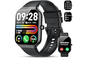MOTAST Smart Watch for Men Women Answer/Make Calls, 1.96" Fitness Watch, Fitness Tracker with Heart Rate Sleep Monitor, Step Counter, 110+ Sports Activity Trackers, IP68 Waterproof Smartwatch for Android iOS
