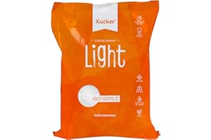 ‎XUCKER Xucker Light Erythrit 1kg Nachfüllpack - kalorienfreier Kristallzucker Ersatz als Vegane & zahnfreundliche Zucker Alternative I zuckerfrei 0 kcal 100% sweet I Erytritzucker Beutel