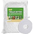 BaseGoal All-Weather Trellis Netting Mesh Plant Garden Vine Growing Flexible String Net (6" Mesh ployester, 5' Wx 15'L)