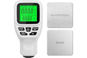 OBDResource Schichtdickenmessgerät mit Hintergrundbeleuchtung Digitales LCD Display, Farbmessgerät Auto Messbereich 0 bis 2000um Messmaschine für Autolack Tester[2024 Neu]